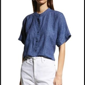Eileen Fisher Petite Delave Button-Down Shirt
